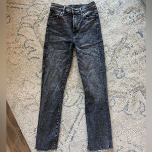 Mother High Waisted Rascal Ankle Split size 25